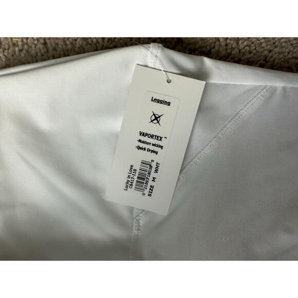 LUCKY IN LOVE x Bethanie Mattek Sands White Workout Leggings Sz M NEW with tags - Picture 6 of 7